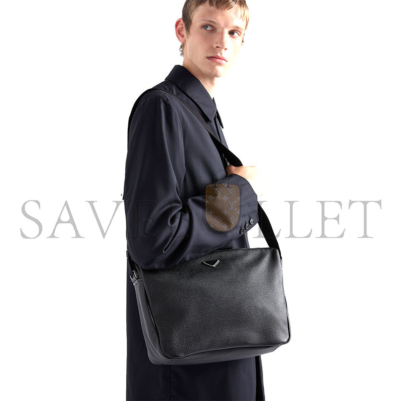 PRADA MEDIUM LEATHER SHOULDER BAG 2VH182 (31.5*25*14cm) PRADA MEDIUM LEATHER SHOULDER BAG 2VH182 (31.5*25*14cm)